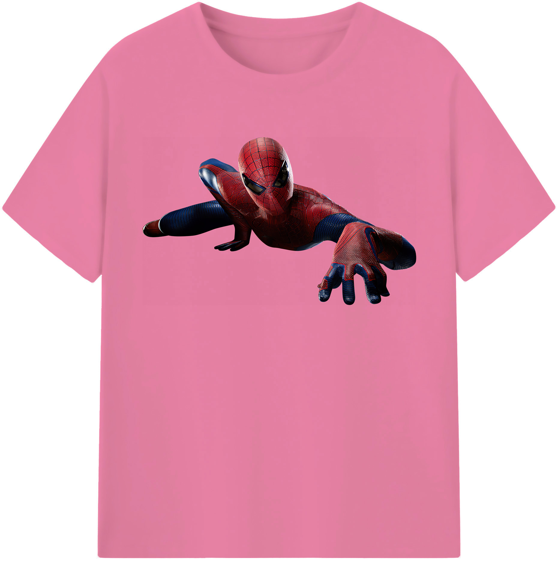 （画像用） Spider Man スパイダーマン 綿100％半袖Tシャツ（フロントプリント）